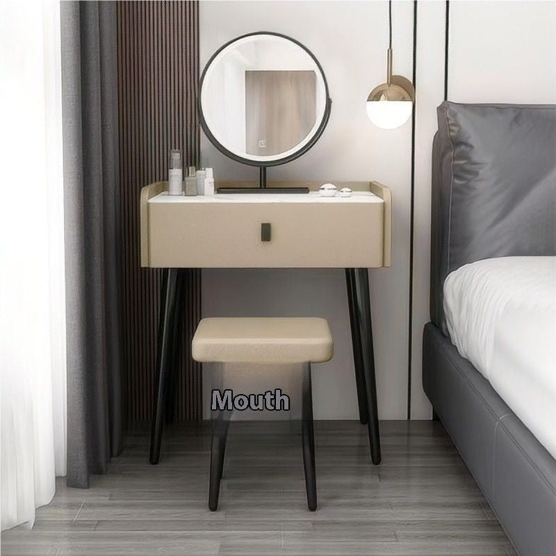 Top Modern Simple Elegant Dressing Table Decorated with Solid Wood