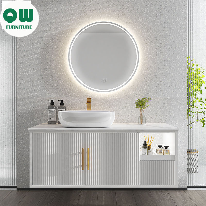 QW- Smart Mirror Storage Cabinet Basin Bathroom