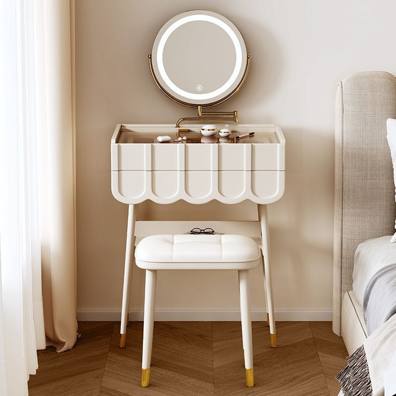 Cream Wind Cosmetic Cabinet One Bedroom Dressing Table Modern Simple Small Home Type