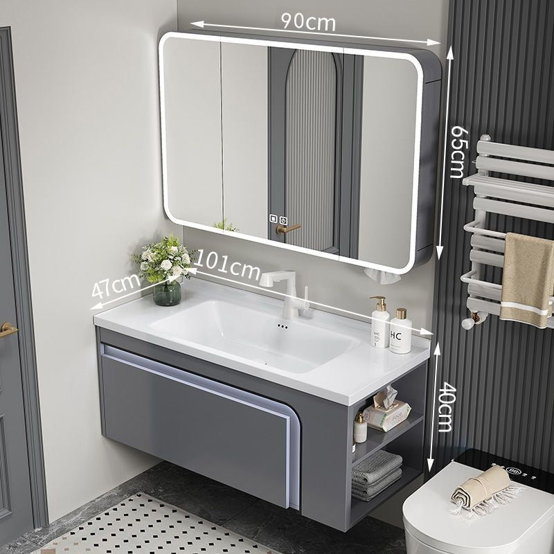 QW- Aluminum Storage Cabinet Smart Mirror in the Bathroom, Bathroom Sink