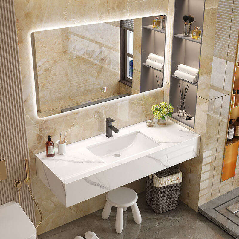 QW- Marble Sink Set for Smart Mirror in the Bathroom