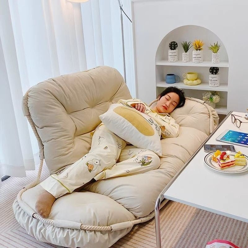 Teak Tatami Double Bedroom Living Room Balcony Small Sofa Lazy Chair