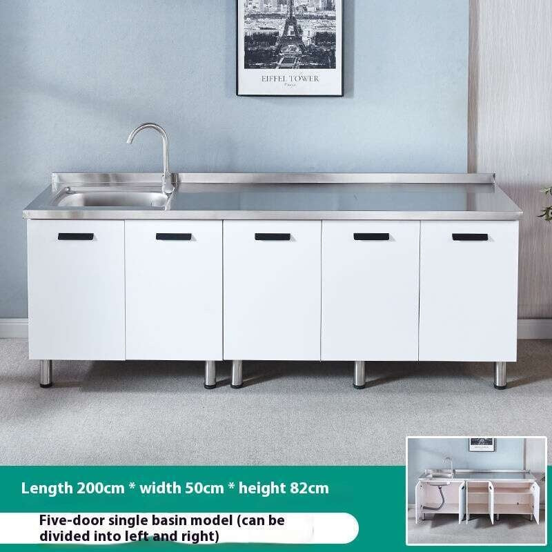 QW- Stainless Steel Cabinet Kitchen storage cabinet with sink included
