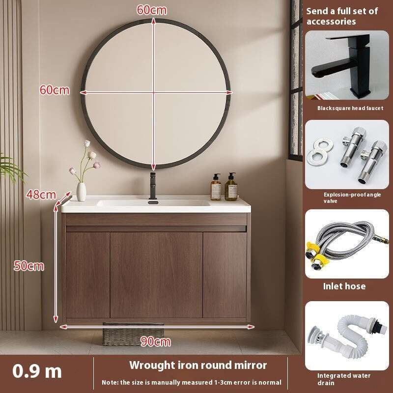 QW- Storage Cabinet Smart Mirror Sink in the Bathroom