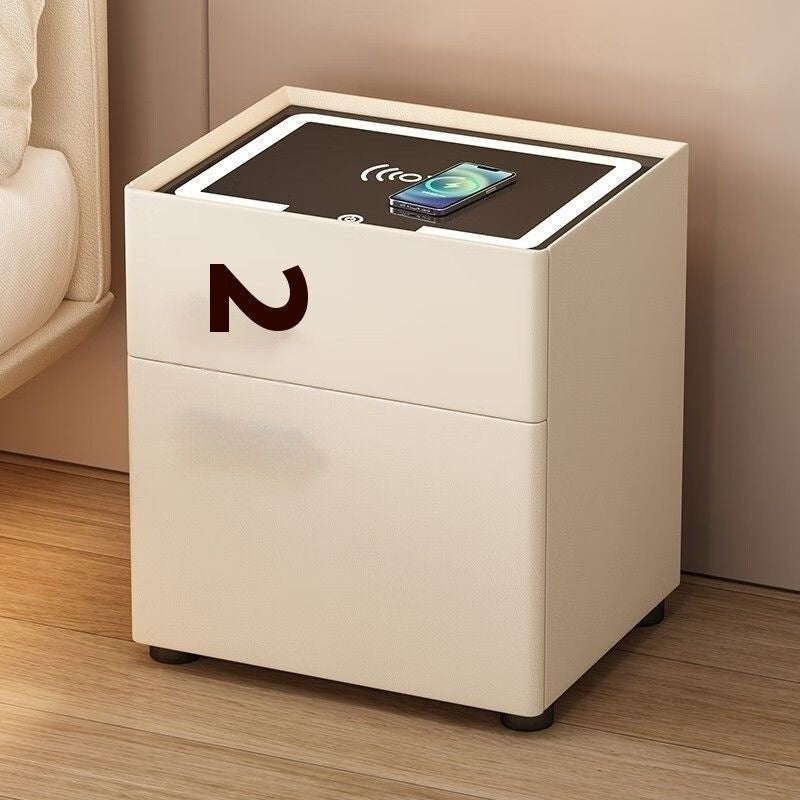 Smart Home Multifunctional Bedroom Bedside Safe Wireless Charging Storage Cabinet All