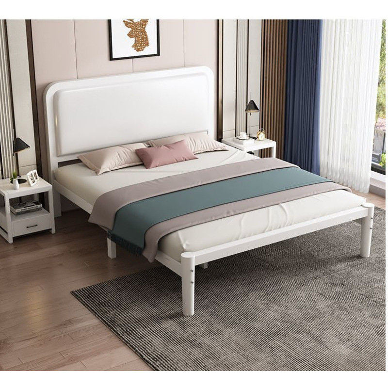 Iron iron frame single bed simple fashion thick encryption 1.8m double for home 1.5 meters