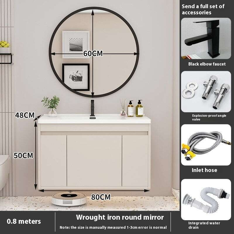 QW- Storage Cabinet Smart Mirror Sink in the Bathroom
