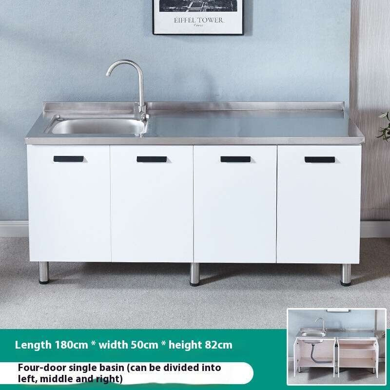 QW- Stainless Steel Cabinet Kitchen storage cabinet with sink included