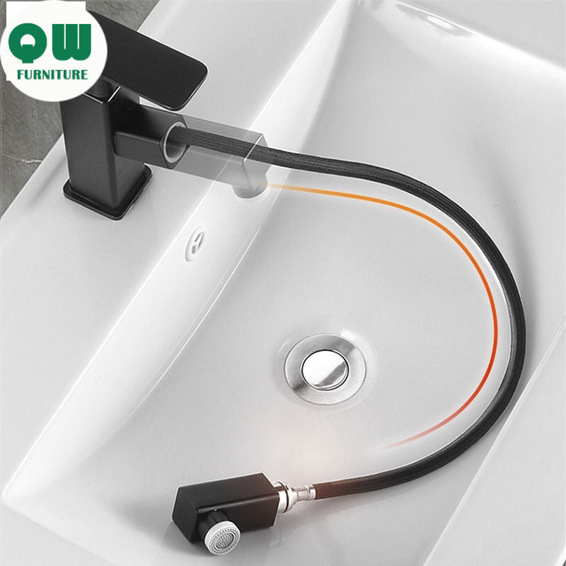QW- Smart Bathroom, Storage Made of Real Wood, Multipurpose for Bathroom Mirror, and Washbasin Cabinet with Mirror