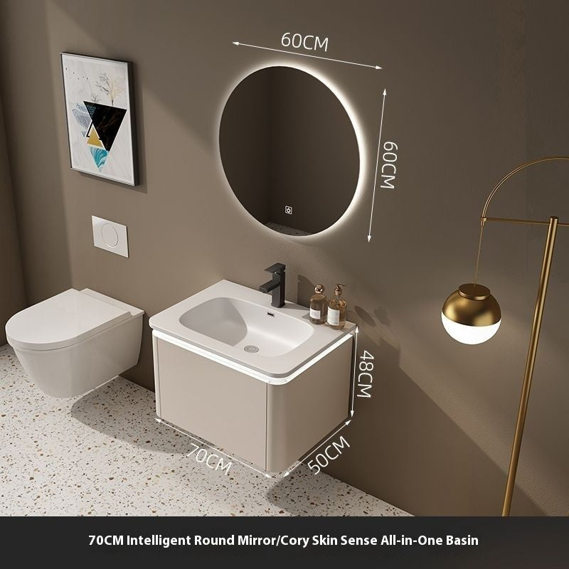 QW- Cream Style Storage Smart Mirror Cabinet in the Bathroom