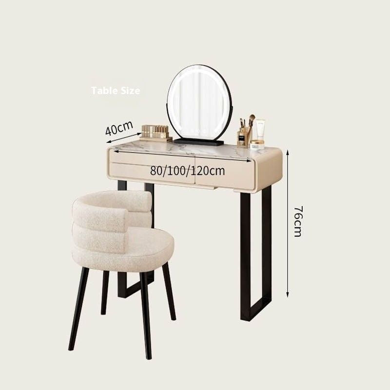 French Solid Wood Table, Dressing Table for Bedroom
