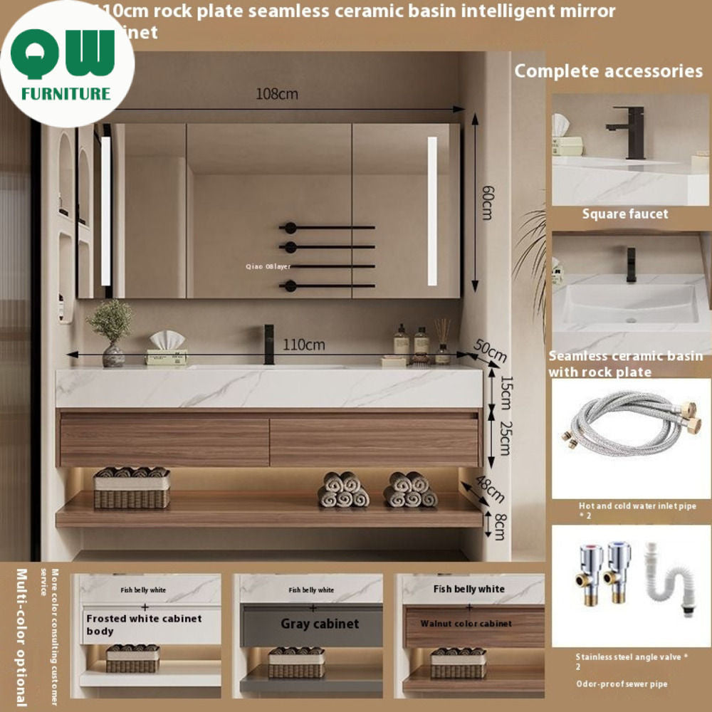 QW- Custom-made Storage Cabinet Smart Mirror in the Bathroom, Bathroom Sink Set