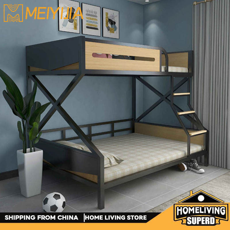 Upper double twin upper and lower maid steel frame bed, eSports room