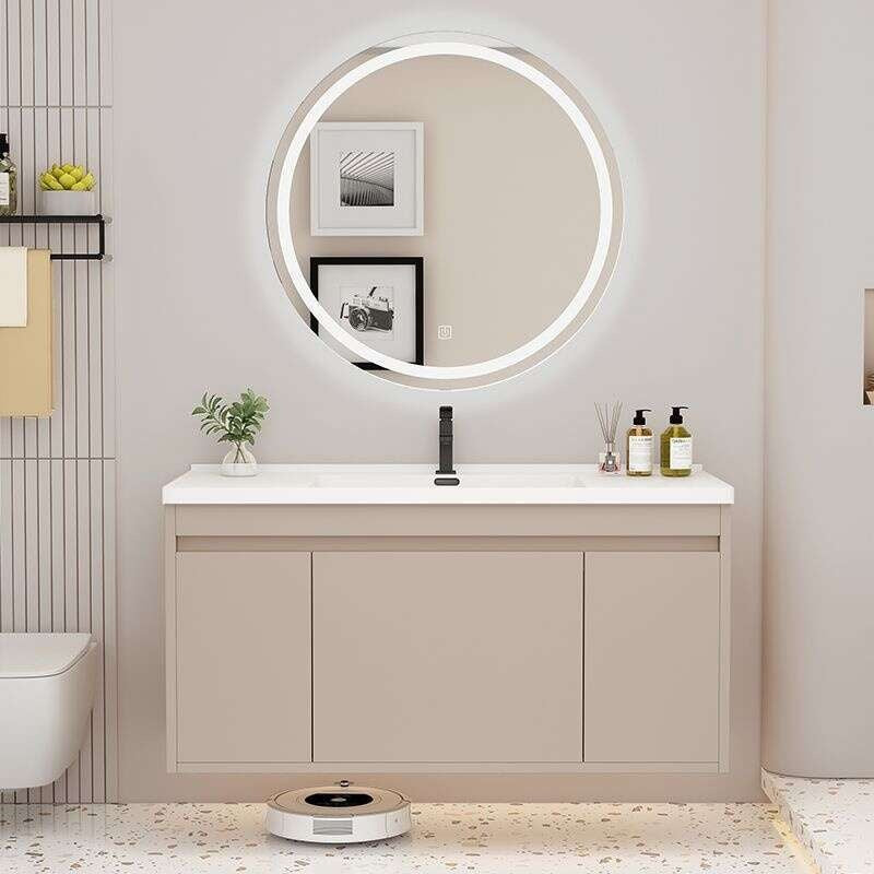QW- Storage Cabinet Smart Mirror Sink in the Bathroom