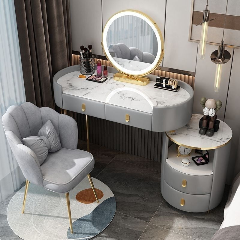 Kabinet Penyimpanan Meja Solek Mewah, Premium, Serbaguna, Kapasiti Besar