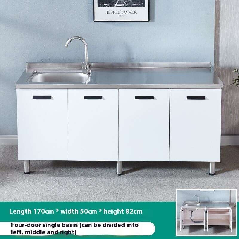 QW- Stainless Steel Cabinet Kitchen storage cabinet with sink included