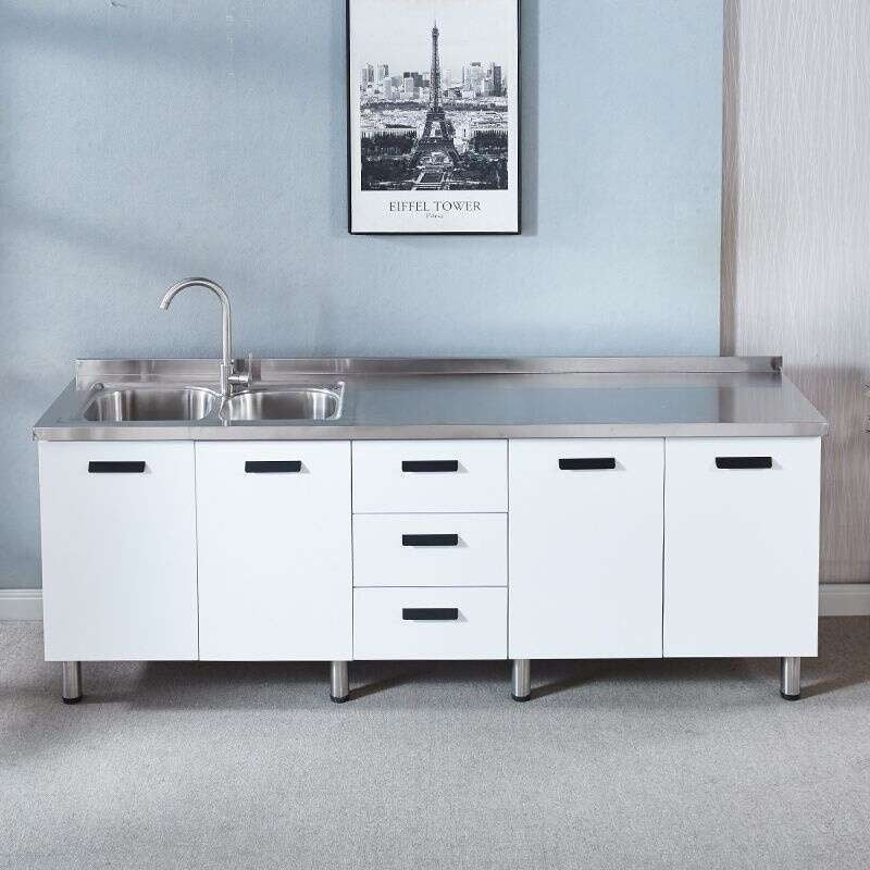 QW- Stainless Steel Cabinet Kitchen storage cabinet with sink included