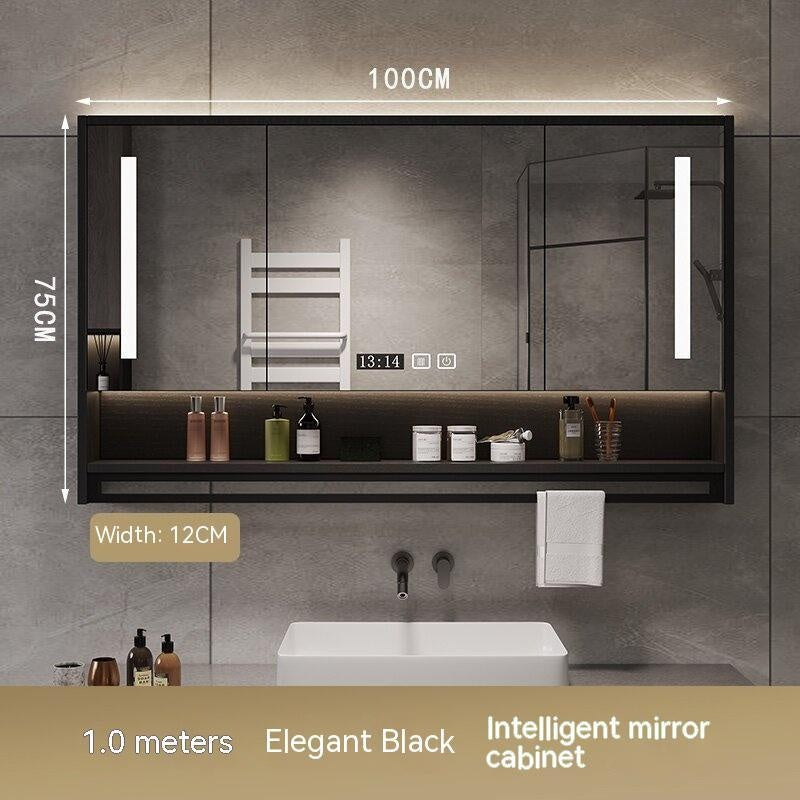 QW- Smart Mirror Bathroom The mirror cabinet in bathroom can eliminate dust and fog by turning on the heater.