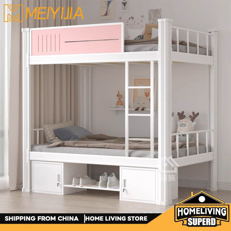 Upper bunk upper lower double beds, apartment shelves, high and low steel shelves