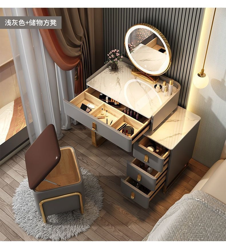 Italian Style Solid Wood Modern Simple Dressing Table Small Home Storage