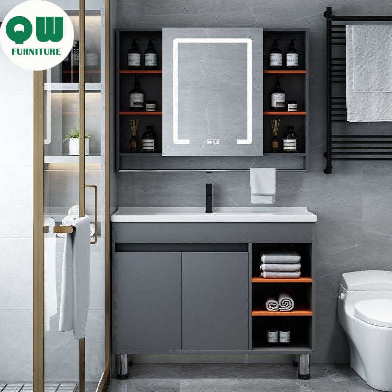 QW- The narrowest storage cabinet Smart mirror in the bathroom Bathroom sink set