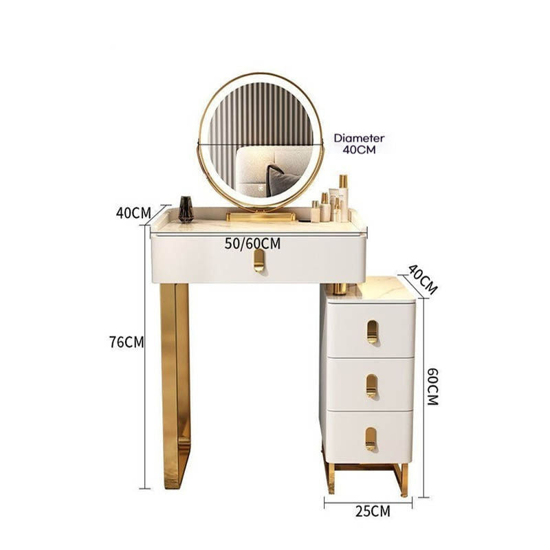 Italian Style Solid Wood Modern Simple Dressing Table Small Home Storage