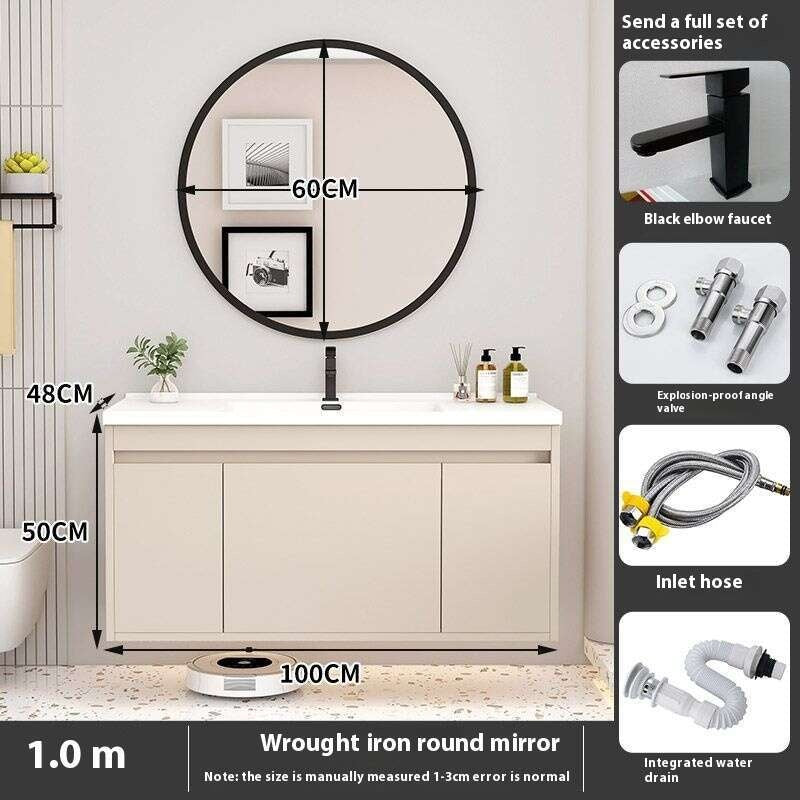QW- Storage Cabinet Smart Mirror Sink in the Bathroom