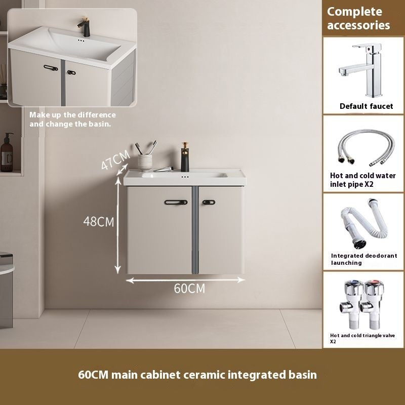 Kabinet simpanan bilik mandi pintar cermin keluli tahan karat aluminium QW- 