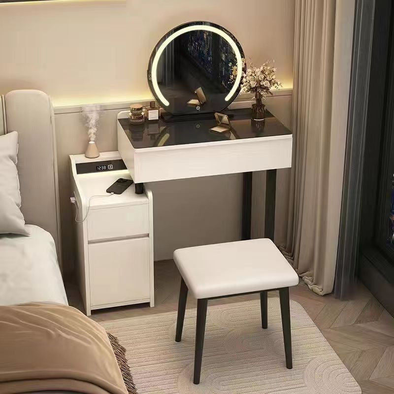 Meja Solek Bilik Tidur Kayu Padu Mewah Moden Kabinet Penyimpanan Pelbagai Fungsi Satu Set