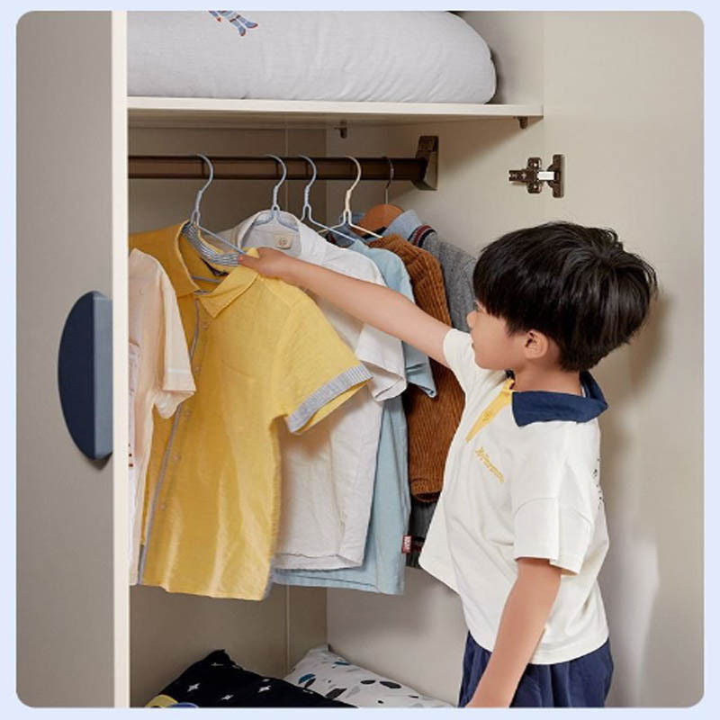 Kabinet Almari Kanak-kanak Kayu Moden Kesederhanaan Rumah Bilik Tidur Kecil 3 Pintu Pasang Siap Kabinet Almari
