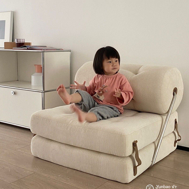 Ruang Tamu Fabrik Moden Ringkas Sofa Malas Katil Bujang Lipat Bilik Tidur Kecil