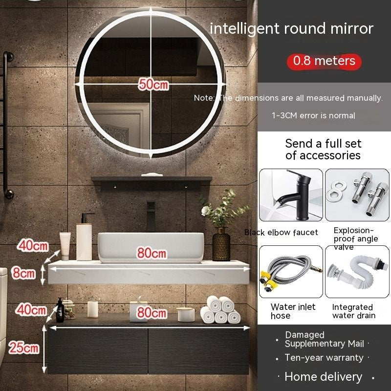 QW- Sink Set Smart Mirror Bathroom Storage Cabinet