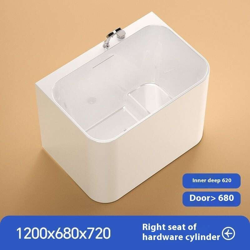 QW- Small Acrylic Spa Heating Bathtub