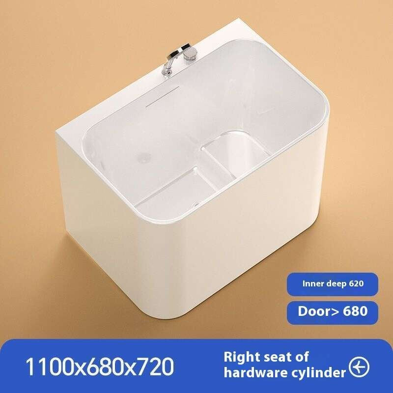 QW- Small Acrylic Spa Heating Bathtub