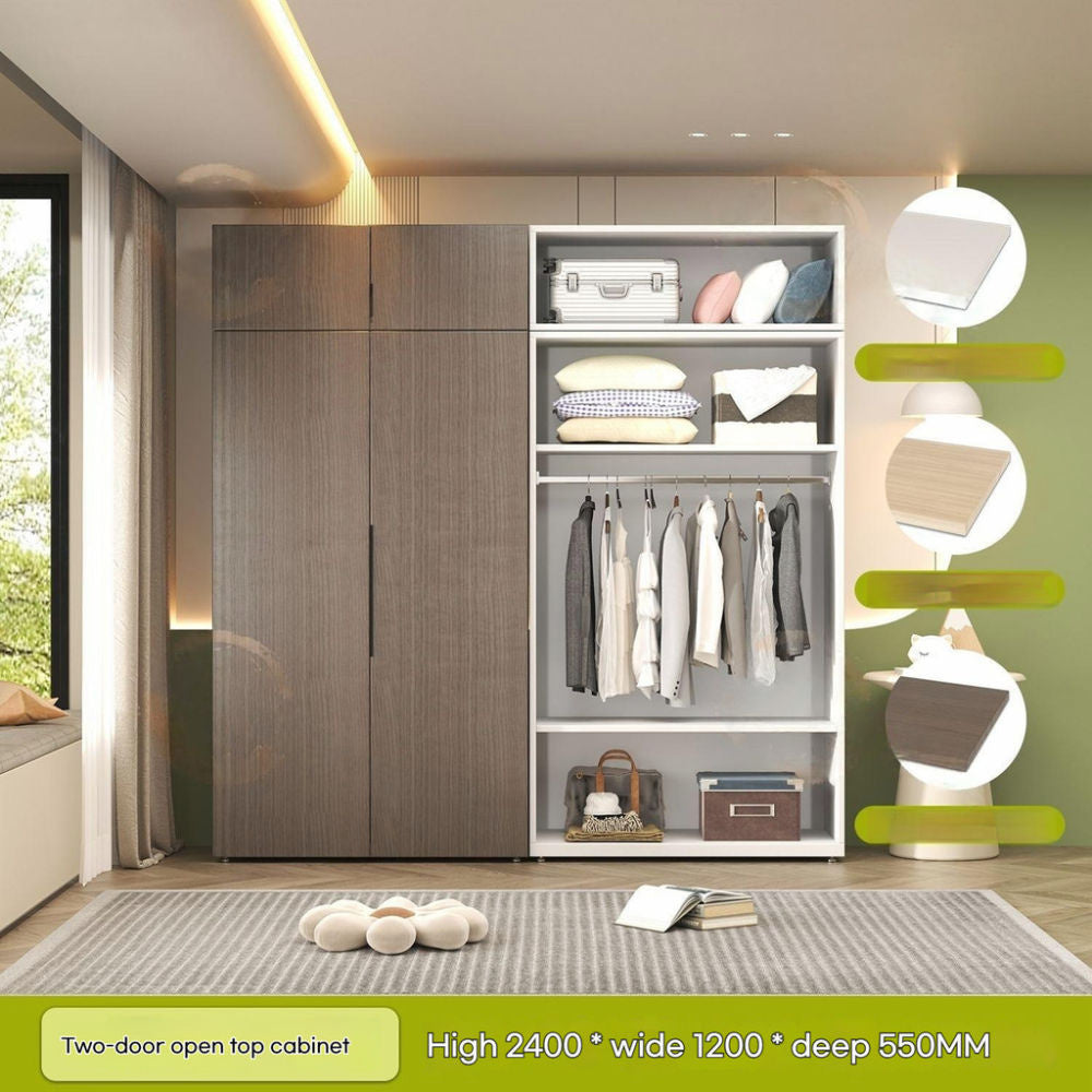 Kabinet Penyimpanan Panel Sarang Lebah Aluminium Bilik Tidur Almari Pakaian Rumah Keluli Tebal Mesra Alam