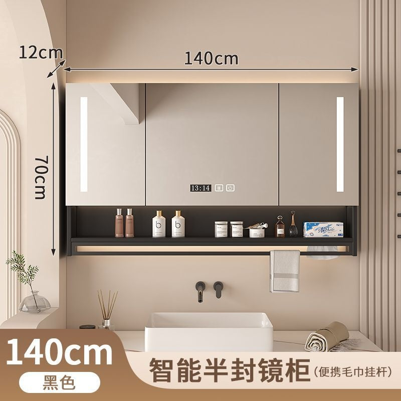 QW- Smart Mirror Bathroom The mirror cabinet in bathroom can eliminate dust and fog by turning on the heater.