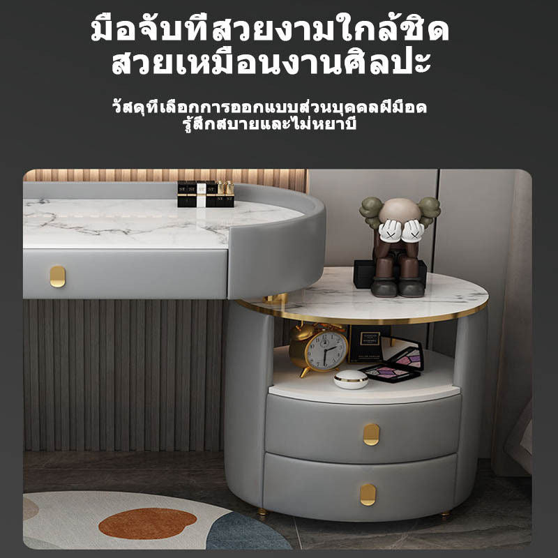Kabinet Penyimpanan Meja Solek Mewah, Premium, Serbaguna, Kapasiti Besar