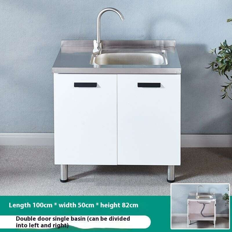QW- Stainless Steel Cabinet Kitchen storage cabinet with sink included