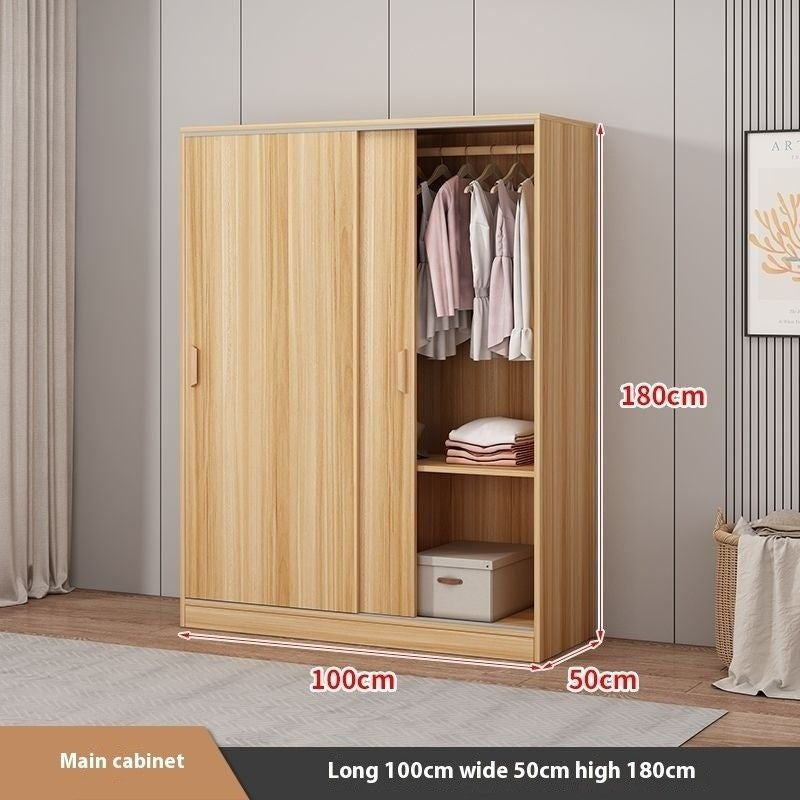 Home Bedroom Easy Assembly Sliding Door Economical Small Wardrobe for Children