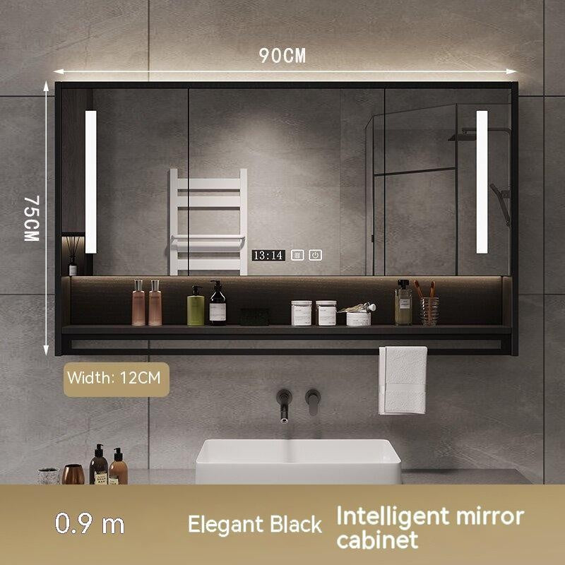 QW- Smart Mirror Bathroom The mirror cabinet in bathroom can eliminate dust and fog by turning on the heater.