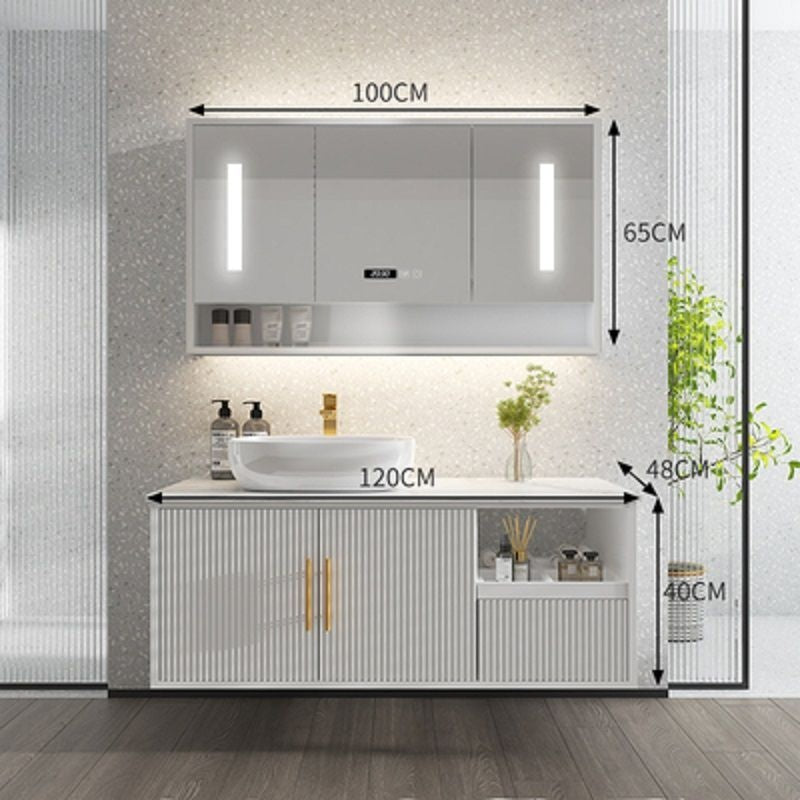 QW- Smart Mirror Storage Cabinet Basin Bathroom