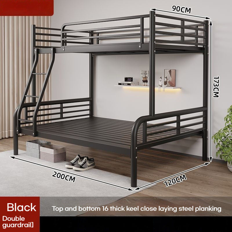 Children's down, wrought iron high low, mother's steel frame, double bed, bunk bed up and down