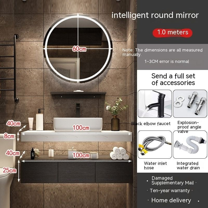 QW- Sink Set Smart Mirror Bathroom Storage Cabinet