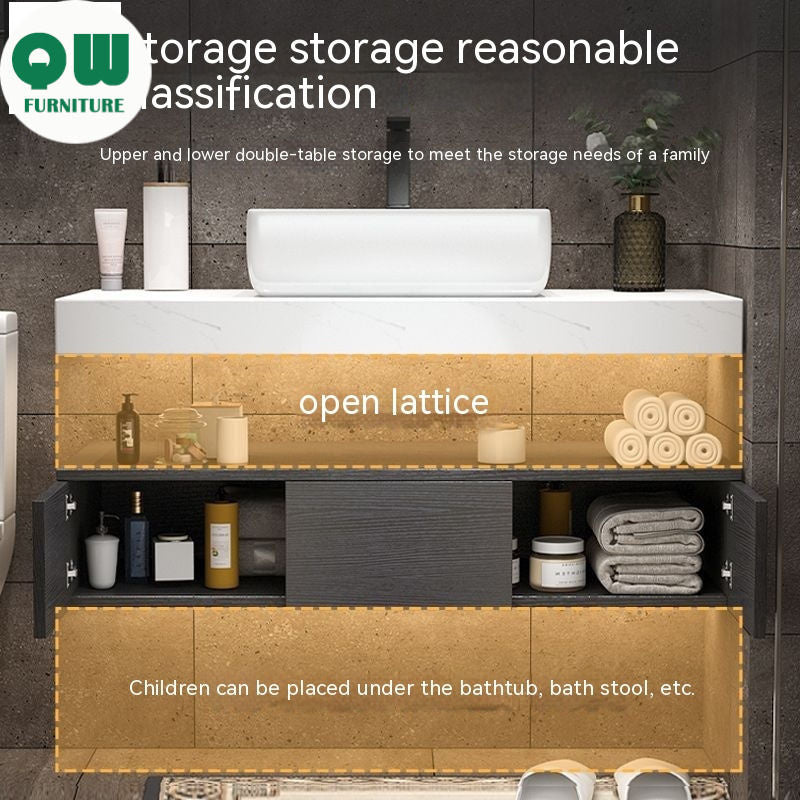 QW- Sink Set Smart Mirror Bathroom Storage Cabinet