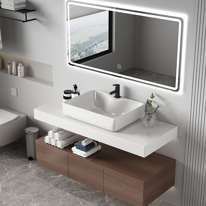 QW- Bathroom Storage Cabinet, Washbasin, Smart Mirror Countertop