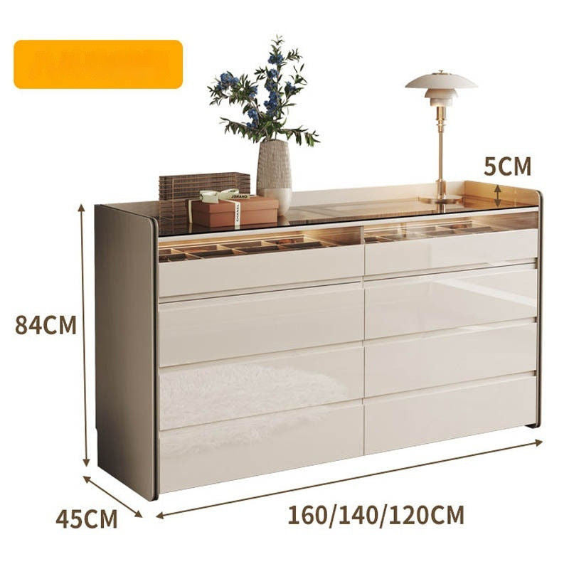 Light Luxury Chest of Drawers, Bedroom Dressing Table, Cosmetic Bed Storage Cabinet, Tail Cabinet