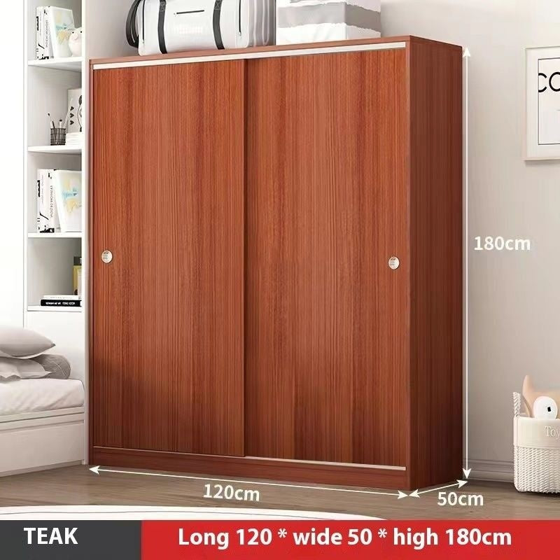 Home Wardrobe Bedroom Sliding Door Simple Modern Children's Adult Cabinet Economical for Dormitory Rental Room