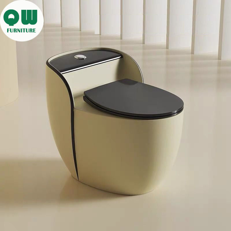 QW- Bathroom Cleaning Ceramic Colorful Toilet Bowl