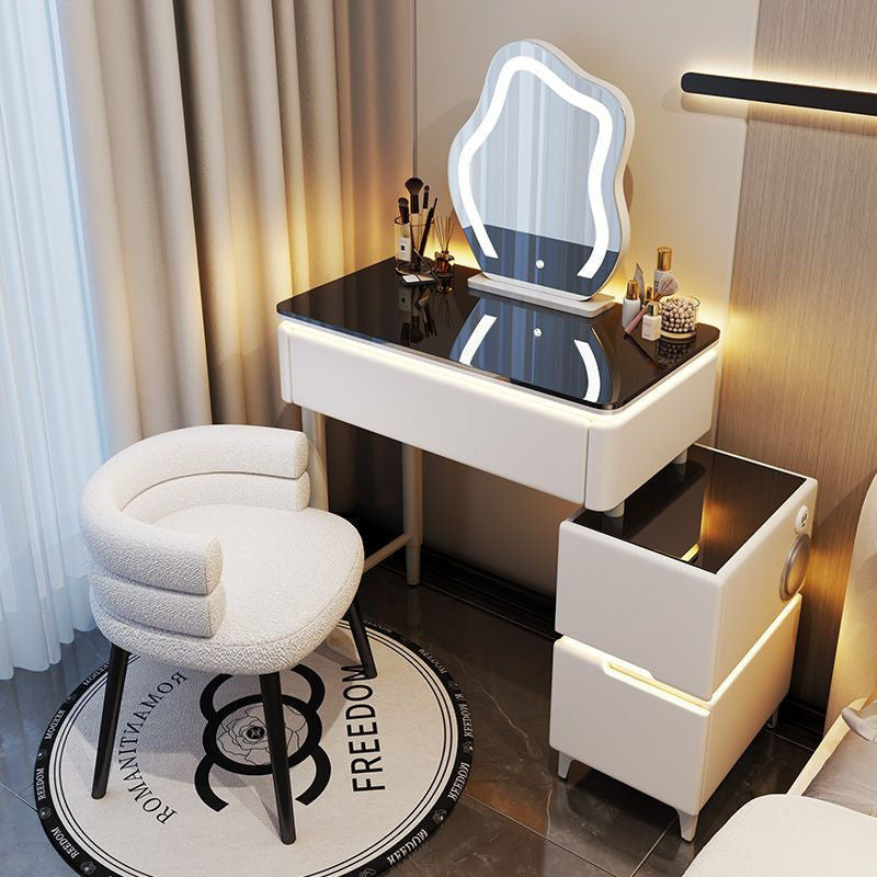 Smart Solid Wood Cream Wind Small Large Bedroom Premium Dressing Table