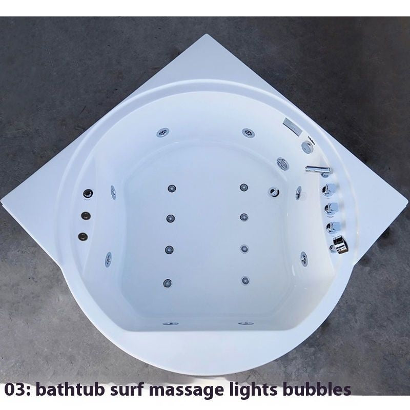 QW- Double Acrylic Heated Temperature Massage Bathtub
